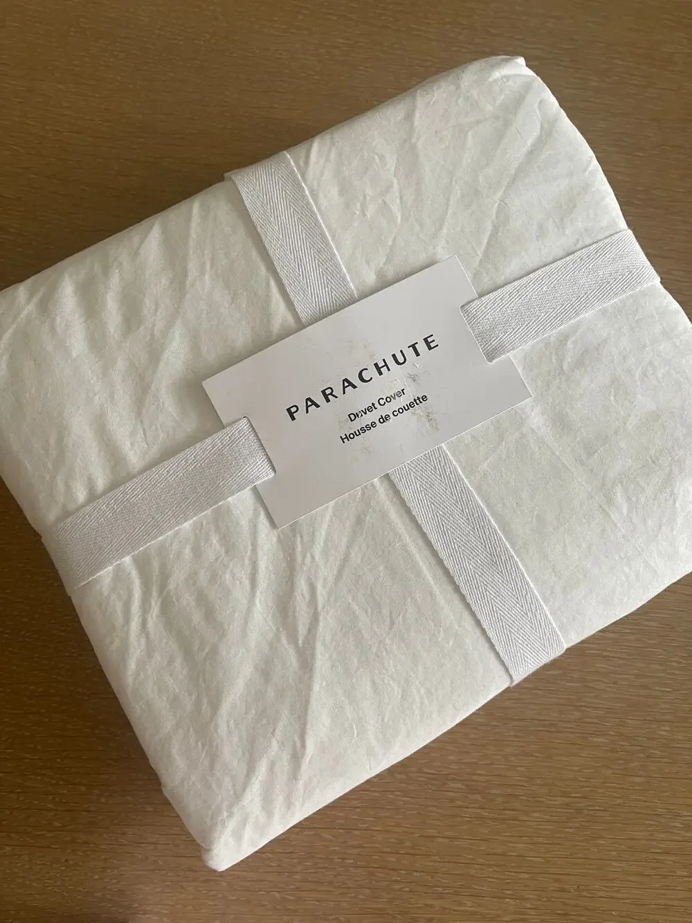 New Parachute Home King Percale Duvet Cover White California King